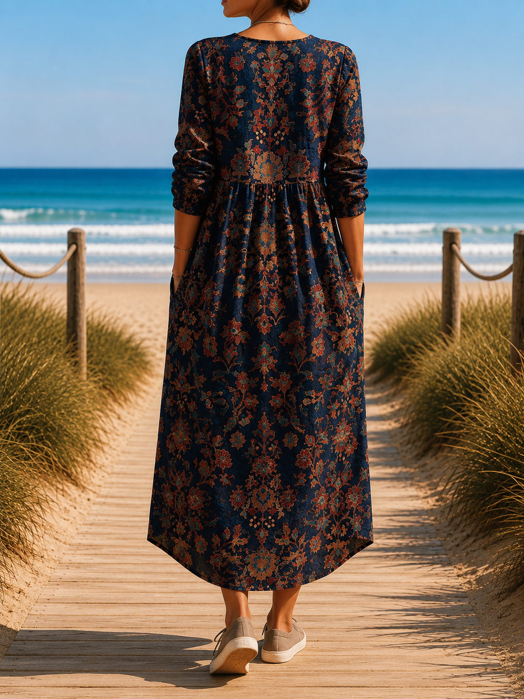 Isla™ - Elegant Linen Dress
