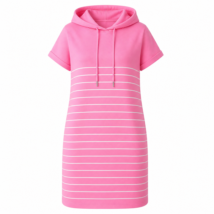Zoe | Striped Hooded Dress