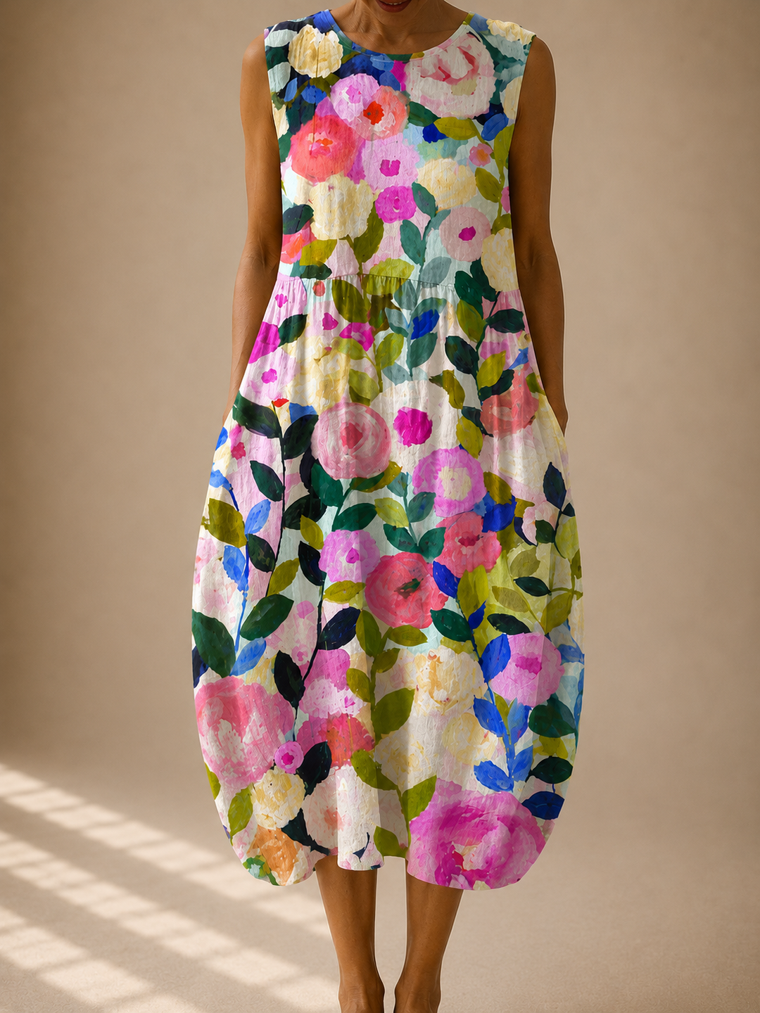 Ava™ | Sleeveless Linen Dress