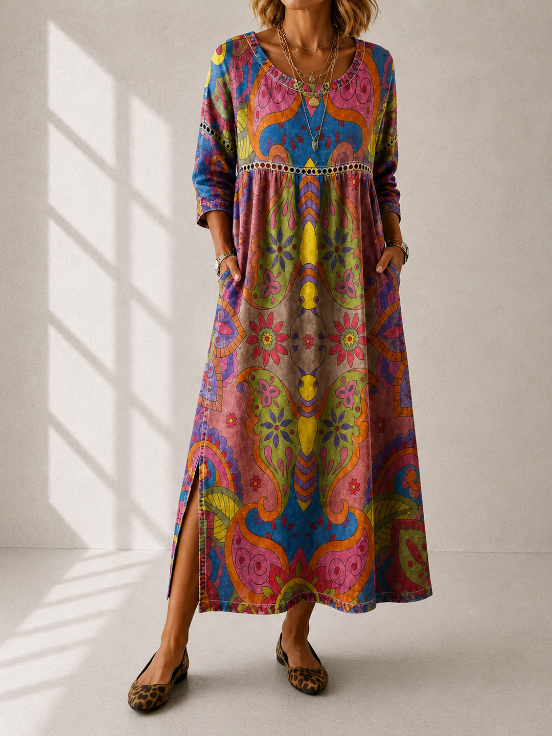 BELLA | ELEGANT PRINT DRESS