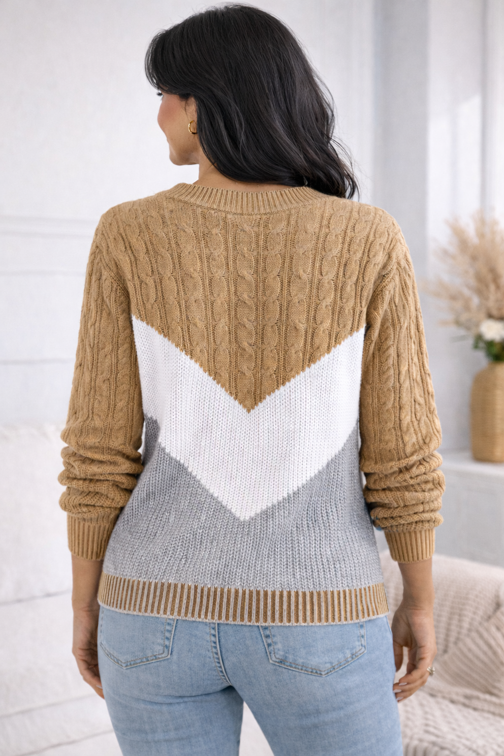 Marielle | Chevron Knit Sweater