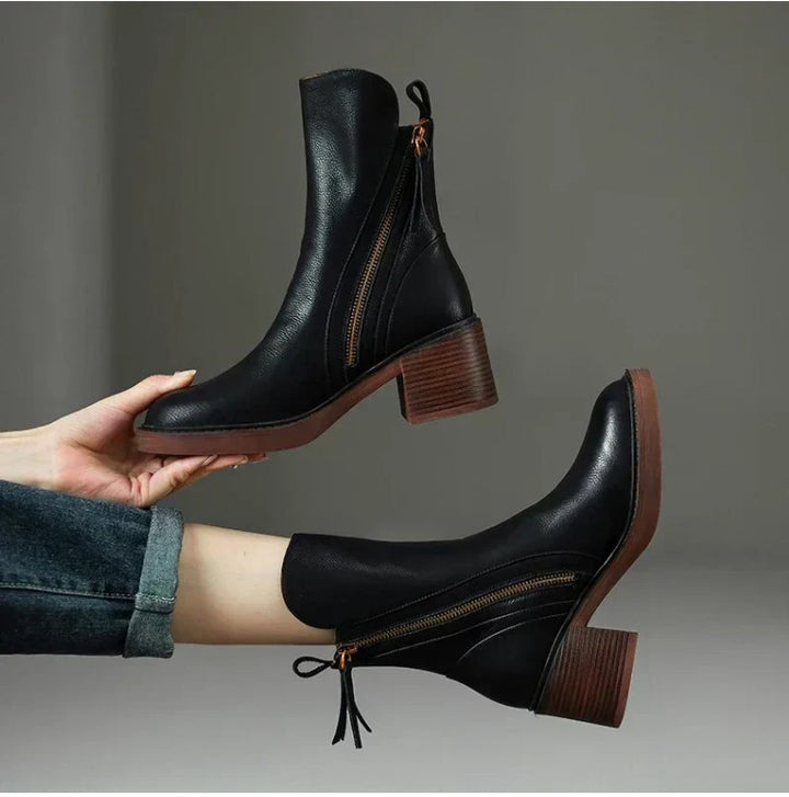 SONIA™ | Premium Leather Ankle Boots
