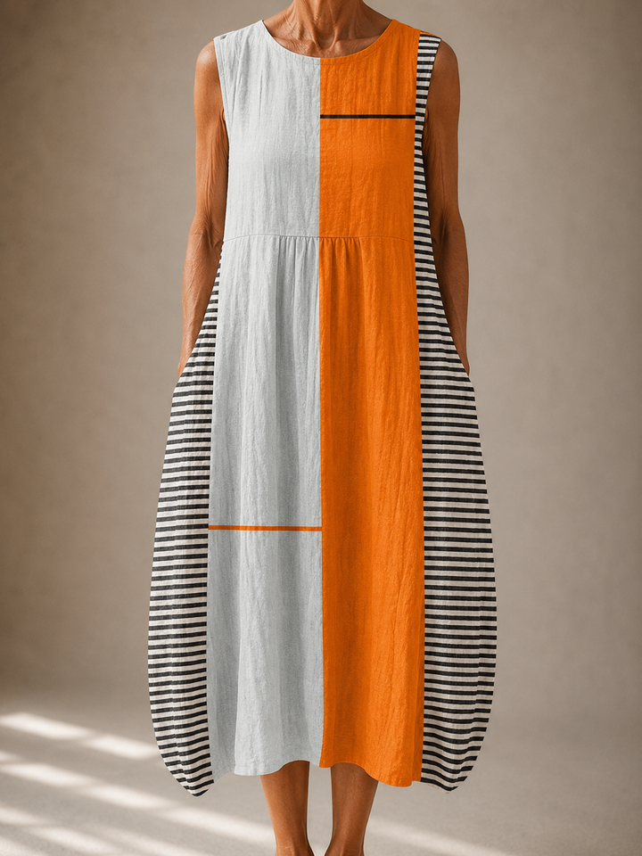 Amelia™ | Sleeveless Linen Dress
