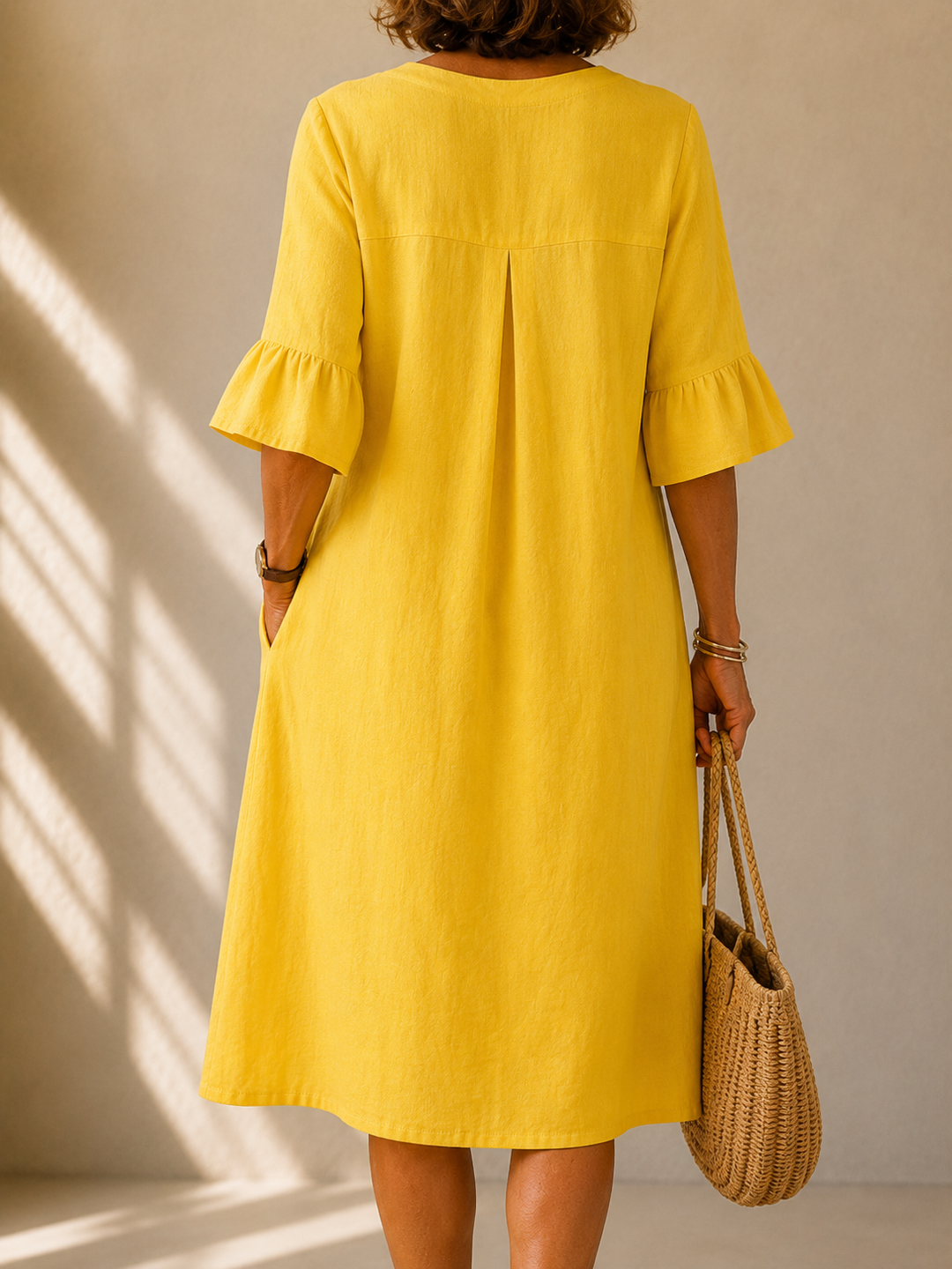 Charlotte™ | Linen Button Dress
