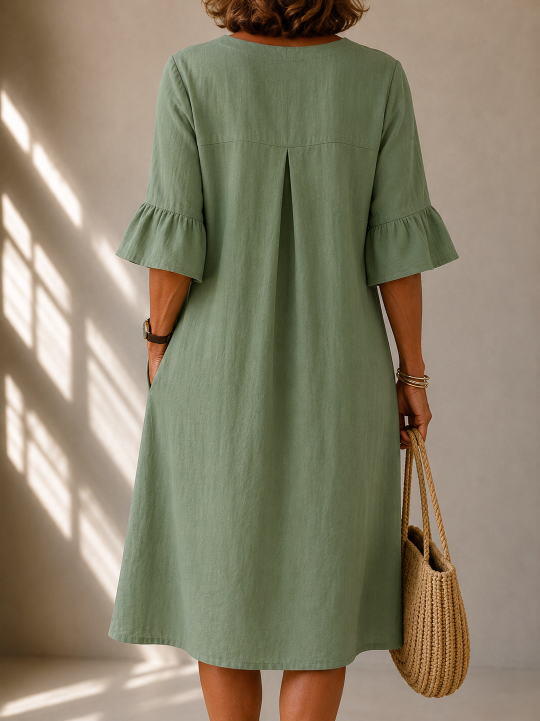Margaret™ | Linen Button Dress