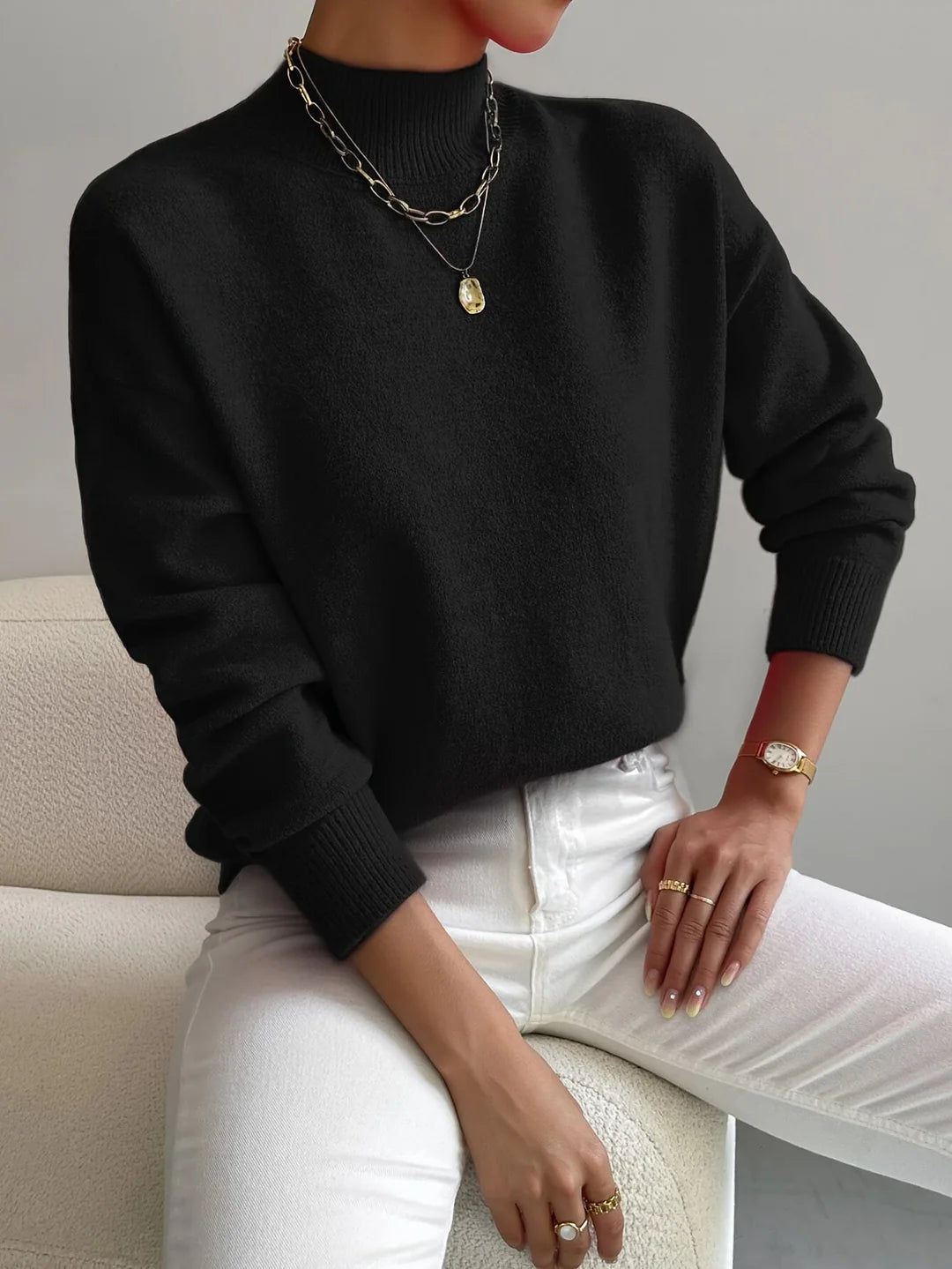 Brooklyn | Classic Women’s Turtleneck Sweater