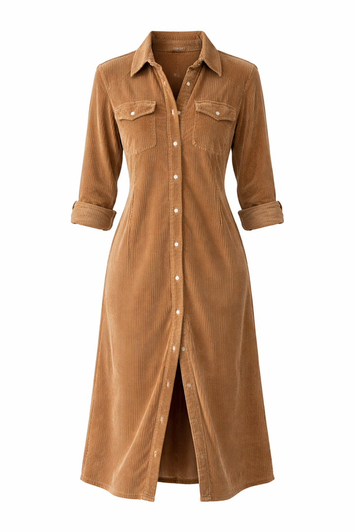 Harper | Corduroy Shirt Dress
