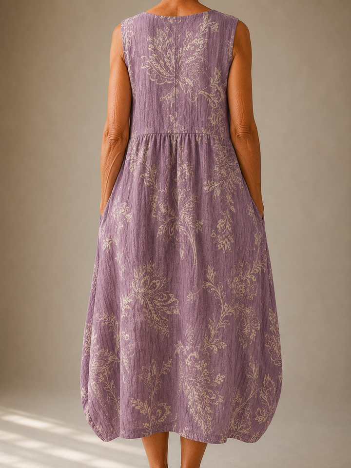Evelyn™ | Sleeveless Linen Dress