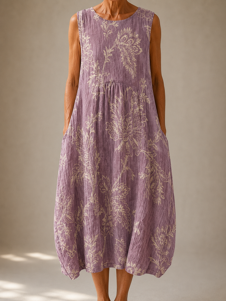 Evelyn™ | Sleeveless Linen Dress