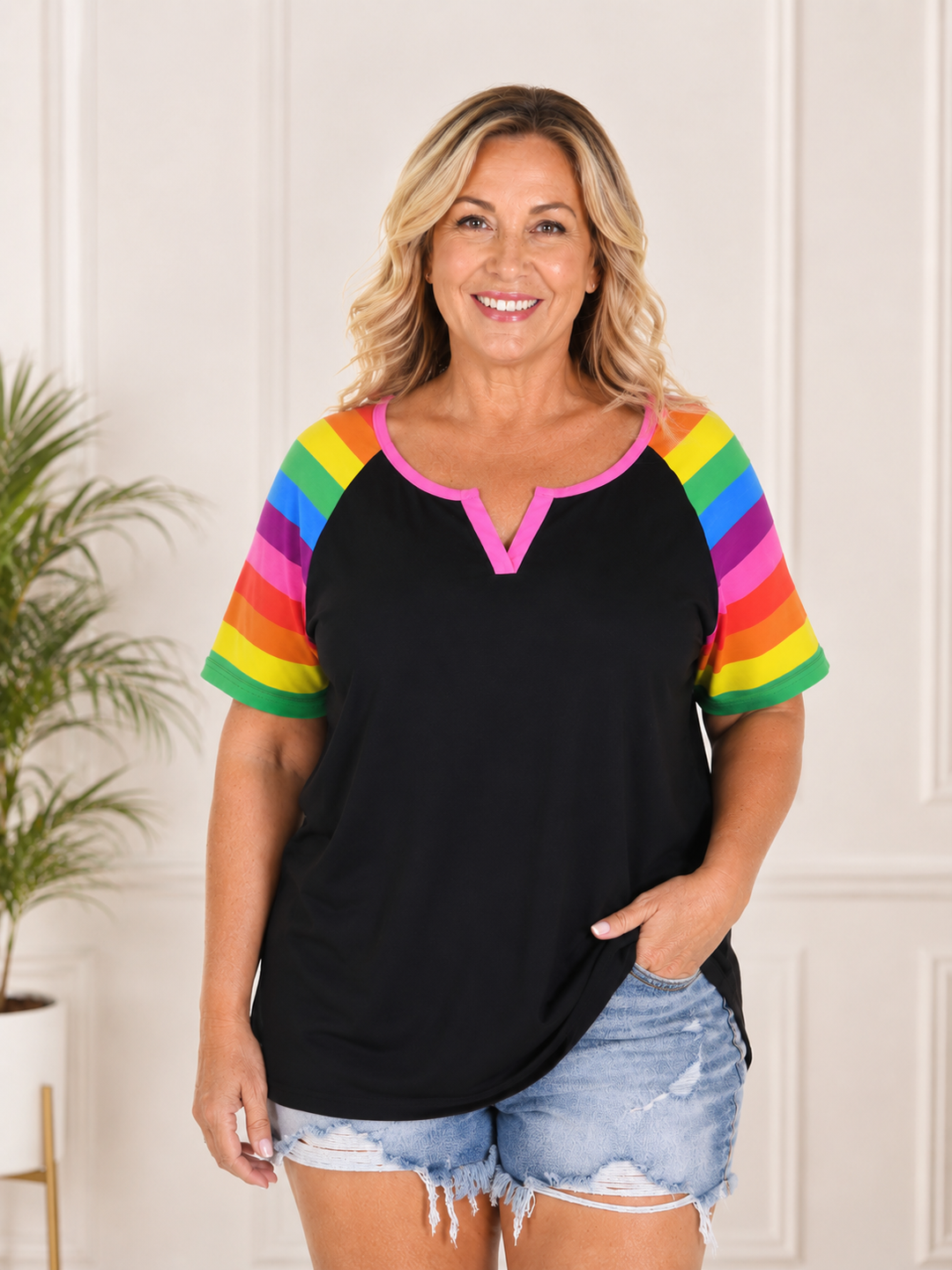 Aurora Curve™ | Rainbow Comfort Top