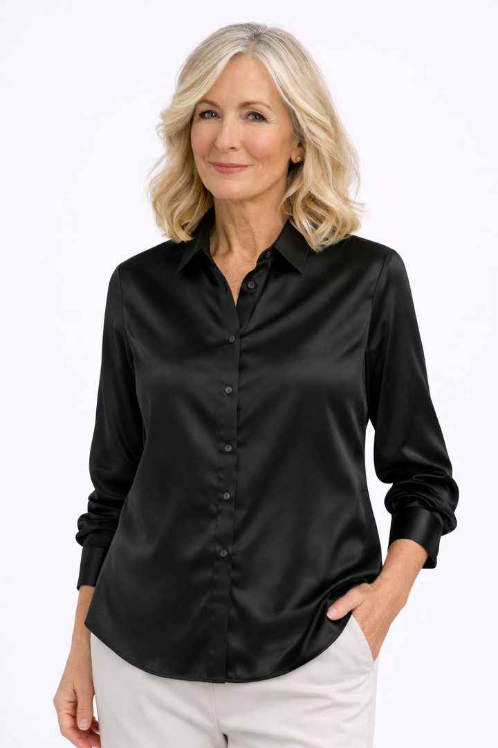 Sophia | Elegant Satin Blouse