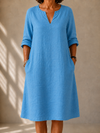 Judith™ | Classic Linen Summer Dress
