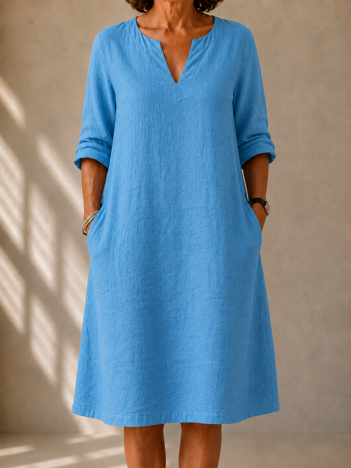 Judith™ | Classic Linen Summer Dress