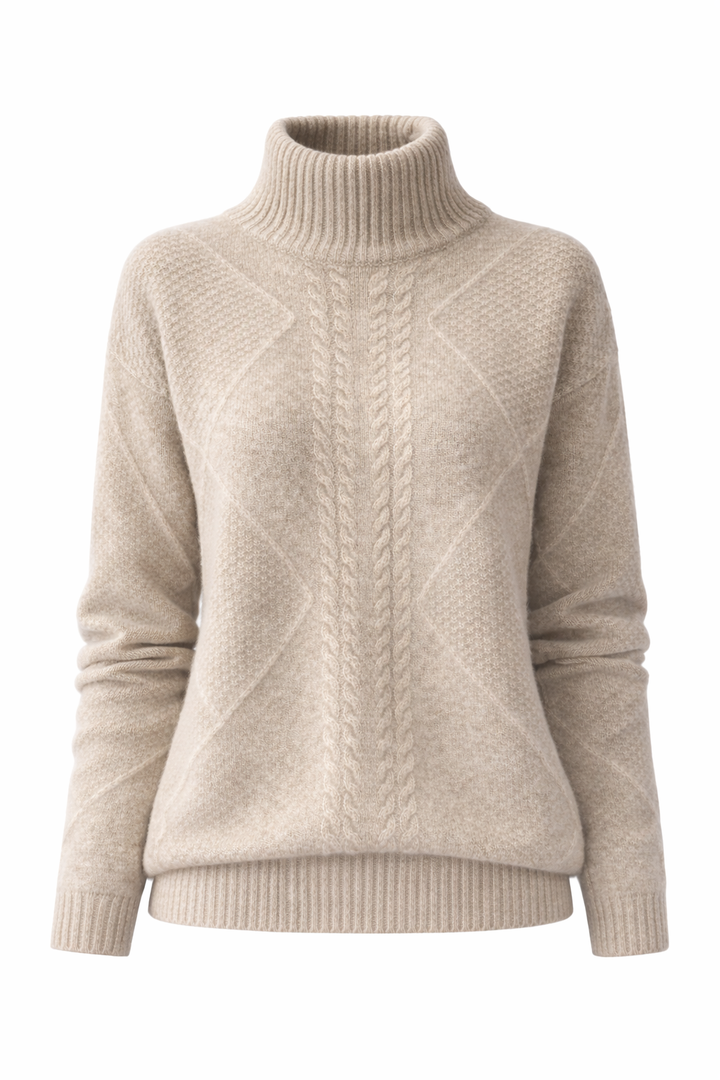 Ellis | Cable Turtleneck Sweater