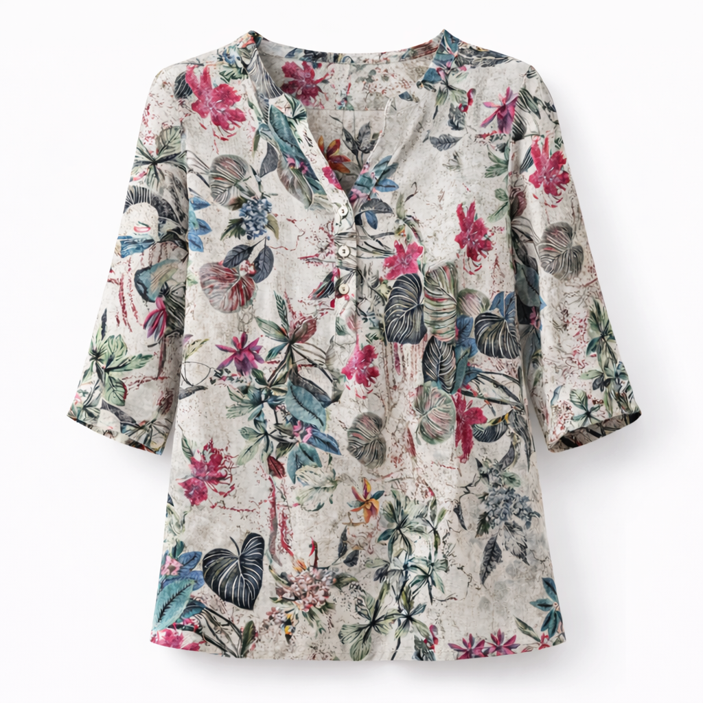 Eva | Floral Cotton Tunic
