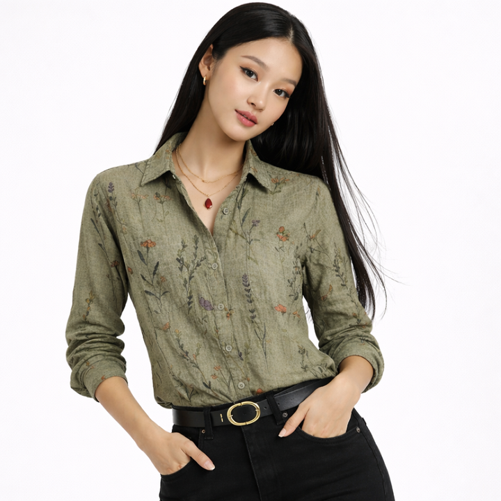 Aria | Botanical Print Blouse