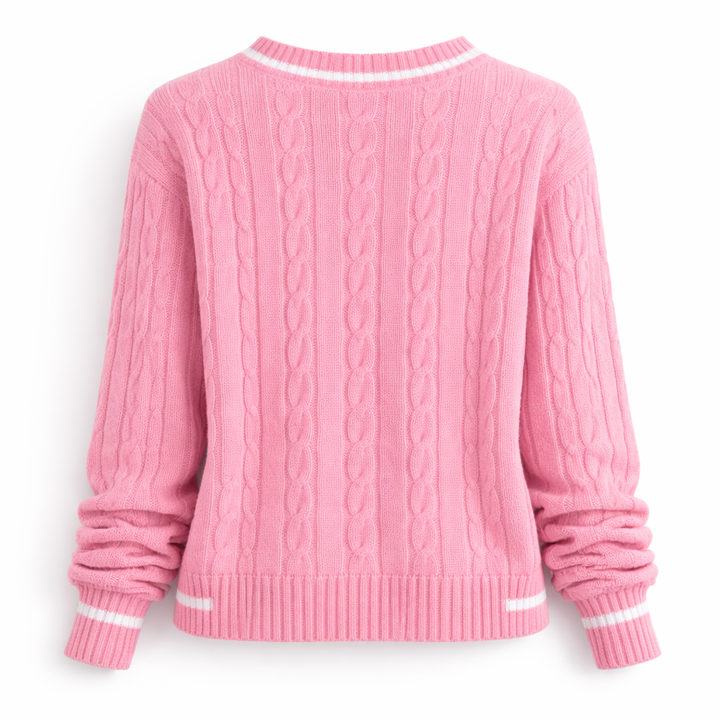 Sienna | Cable-Knit V-Neck Sweater