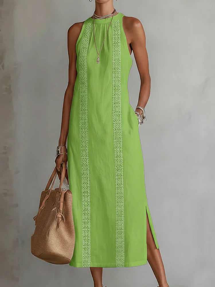 Sofia | Lace Linnen Dress
