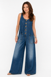 SAYLOR | Vintage Washed Cotton Denim Overalls