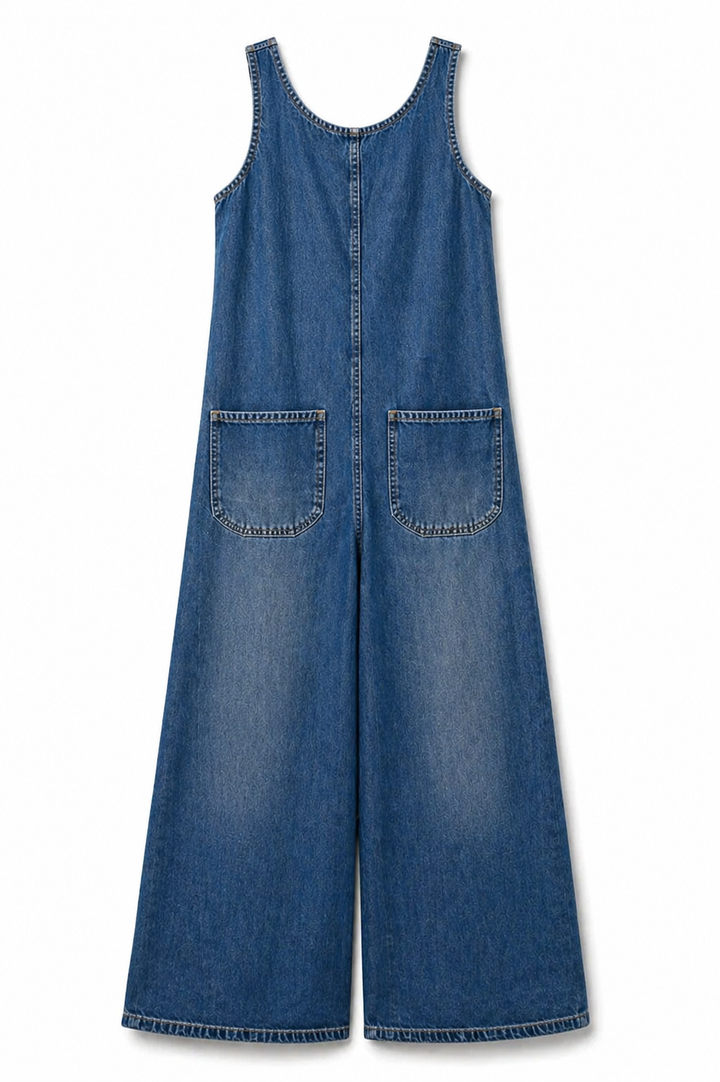 SAYLOR | Vintage Washed Cotton Denim Overalls