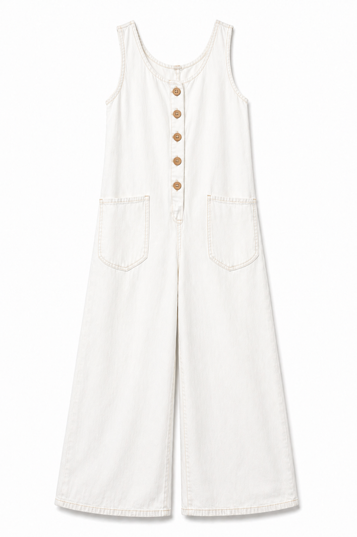 SAYLOR | Vintage Washed Cotton Denim Overalls