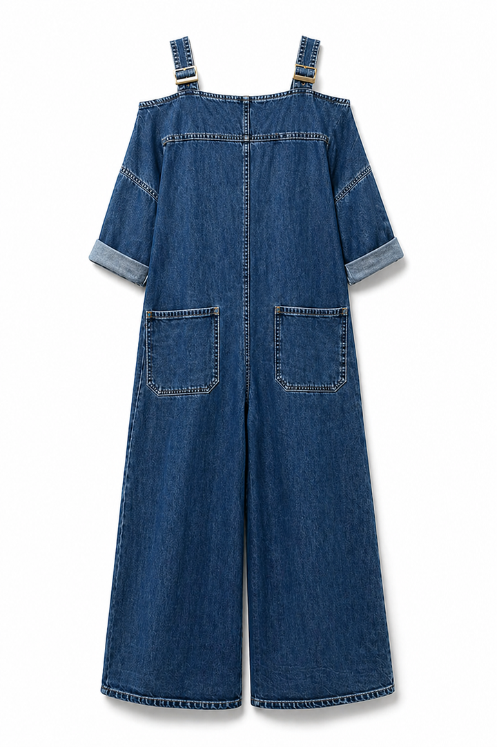 SOPHIA | OFF SHOULDER DENIM JUMPSUIT