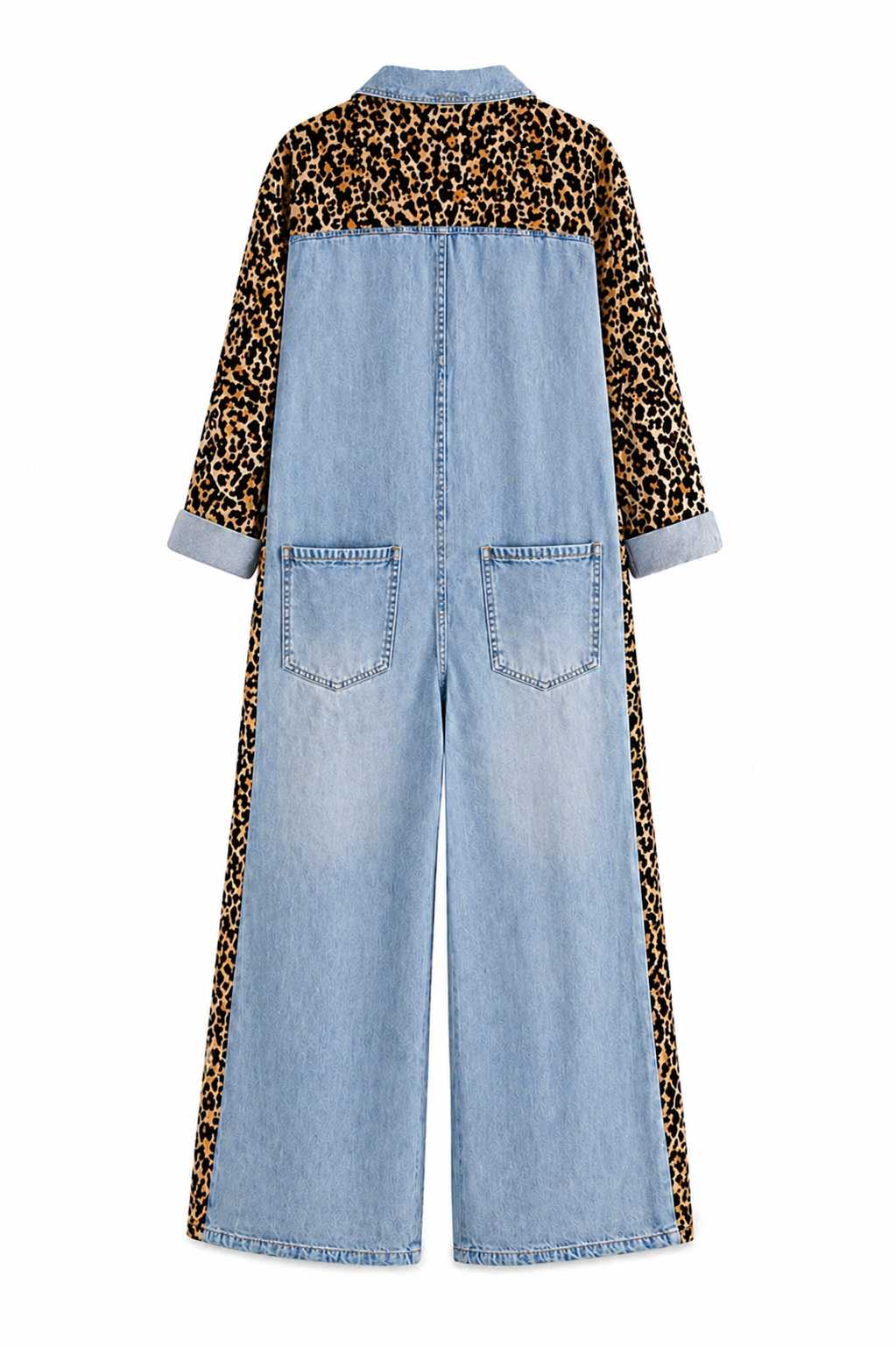 AMANDA | One Piece Denim Shirt Jumpsuit