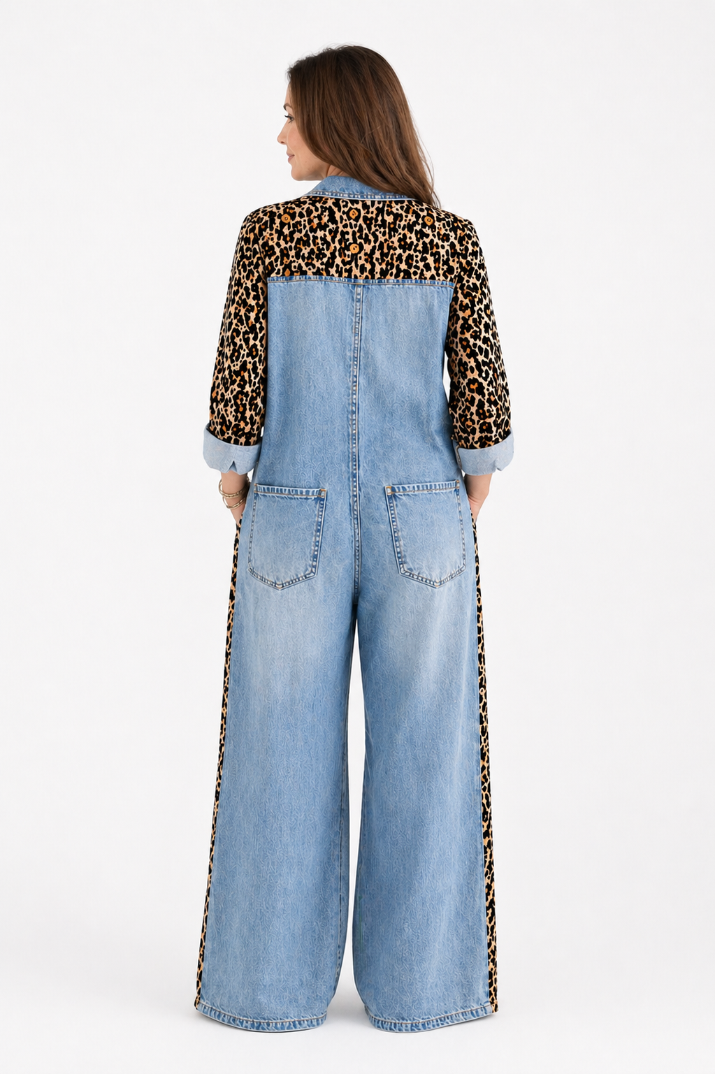 AMANDA | One Piece Denim Shirt Jumpsuit