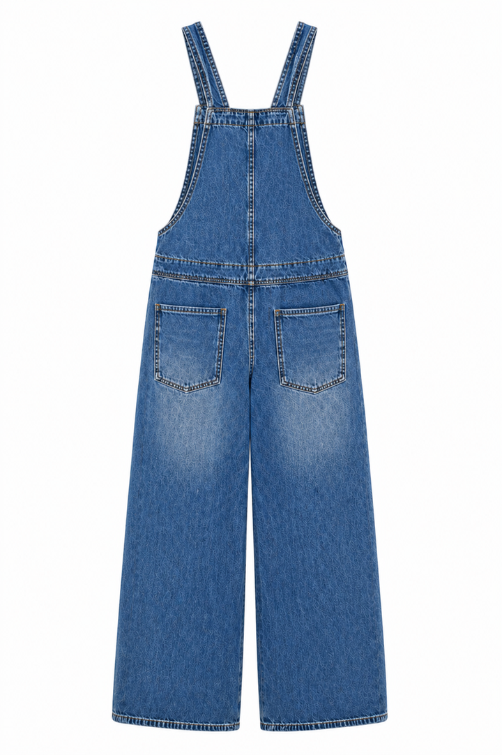 Harper | Elastic Waist Denim Jumpsuit