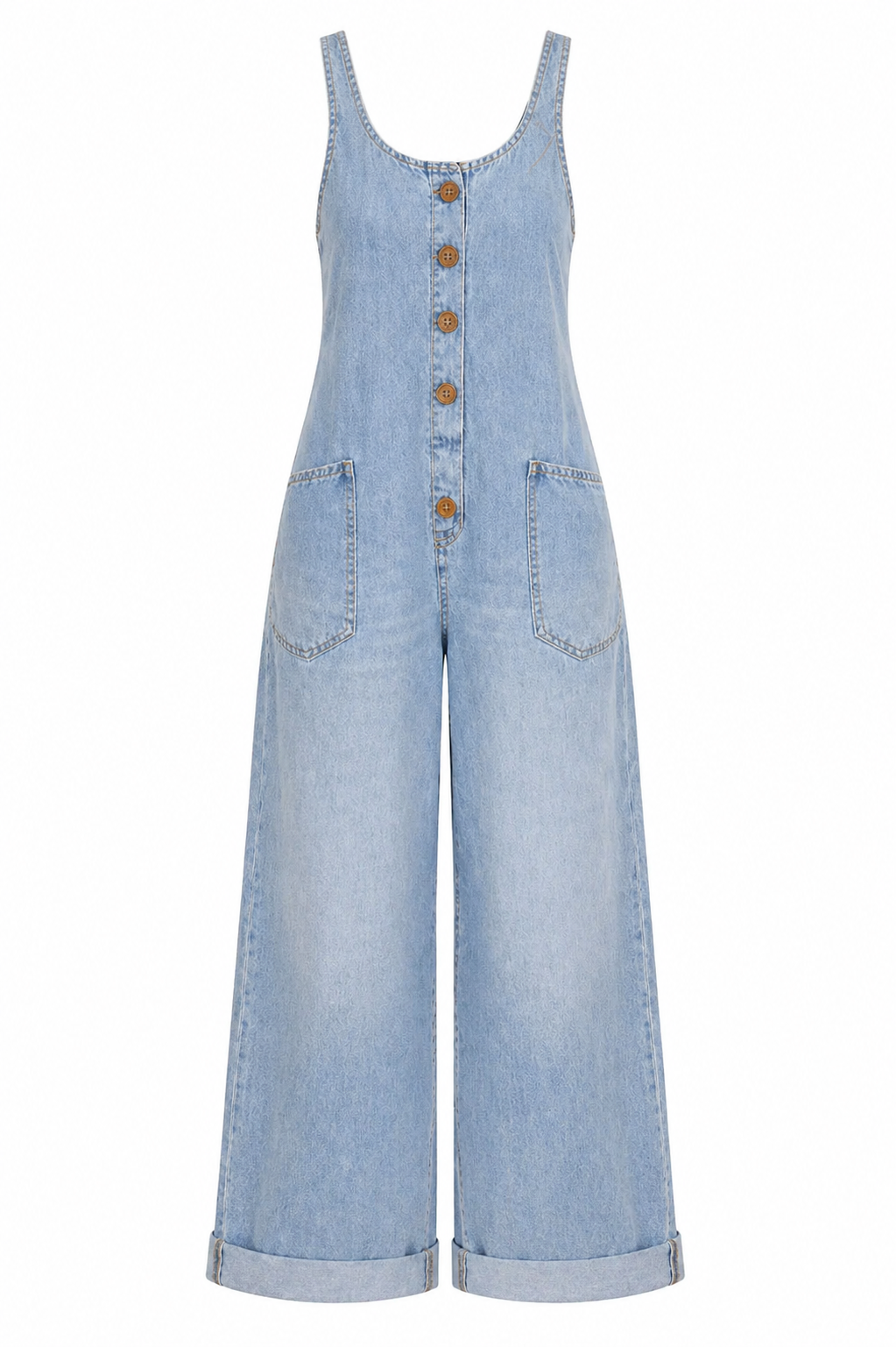 Sadie | Vintage Washed Cotton Denim Overalls