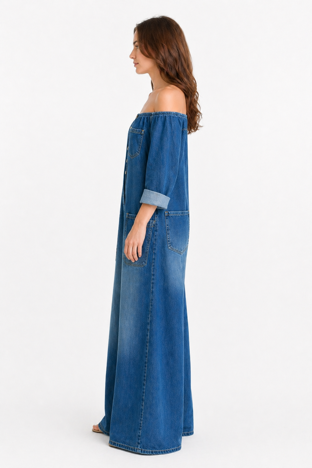 ELENA | Off Shoulder Long Sleeve Jumpsuit