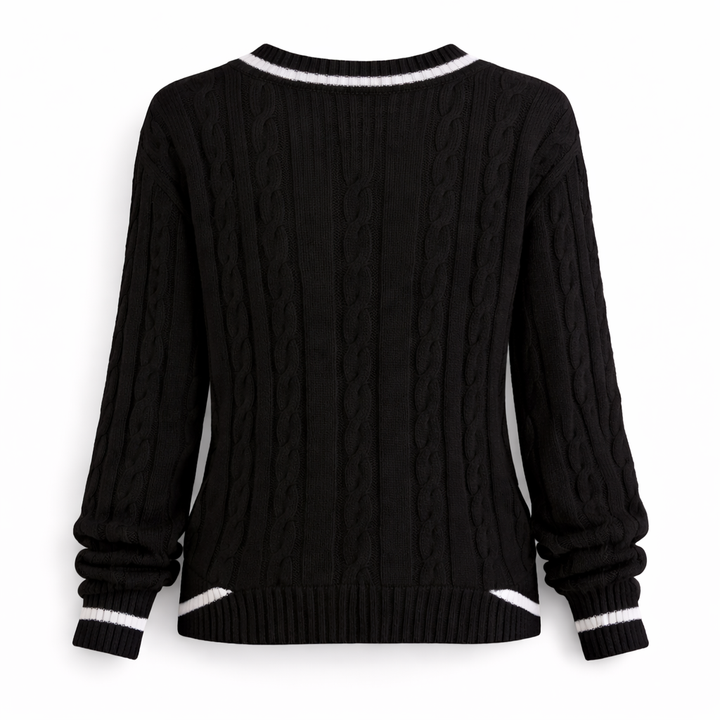 Sienna | Cable-Knit V-Neck Sweater