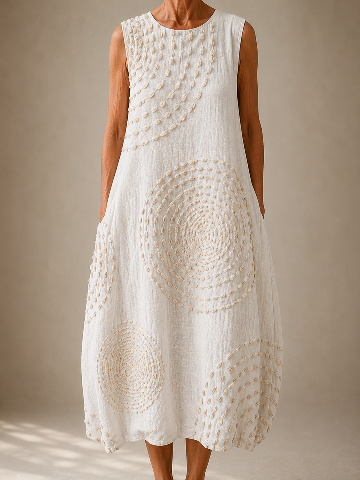 Clara™ | Sleeveless Linen Dress