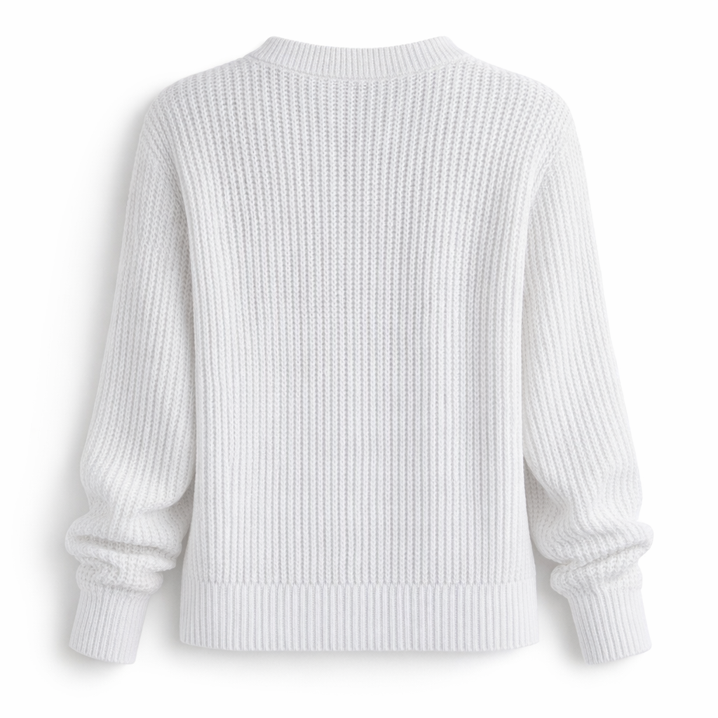 Grace | V-Detail Cable Knit Sweater