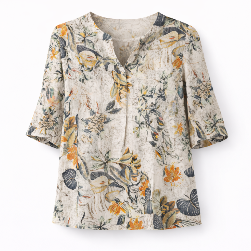 Eva | Floral Cotton Tunic