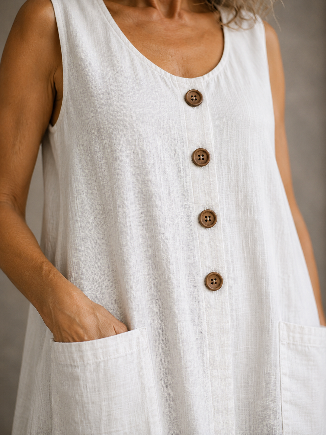 Susan™ | Cotton Linen Dress