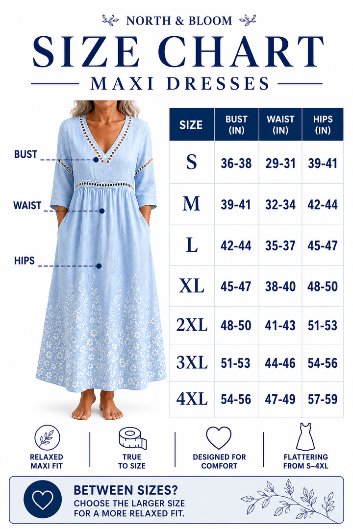 Sylvia | Floral  Linen Maxi Dress