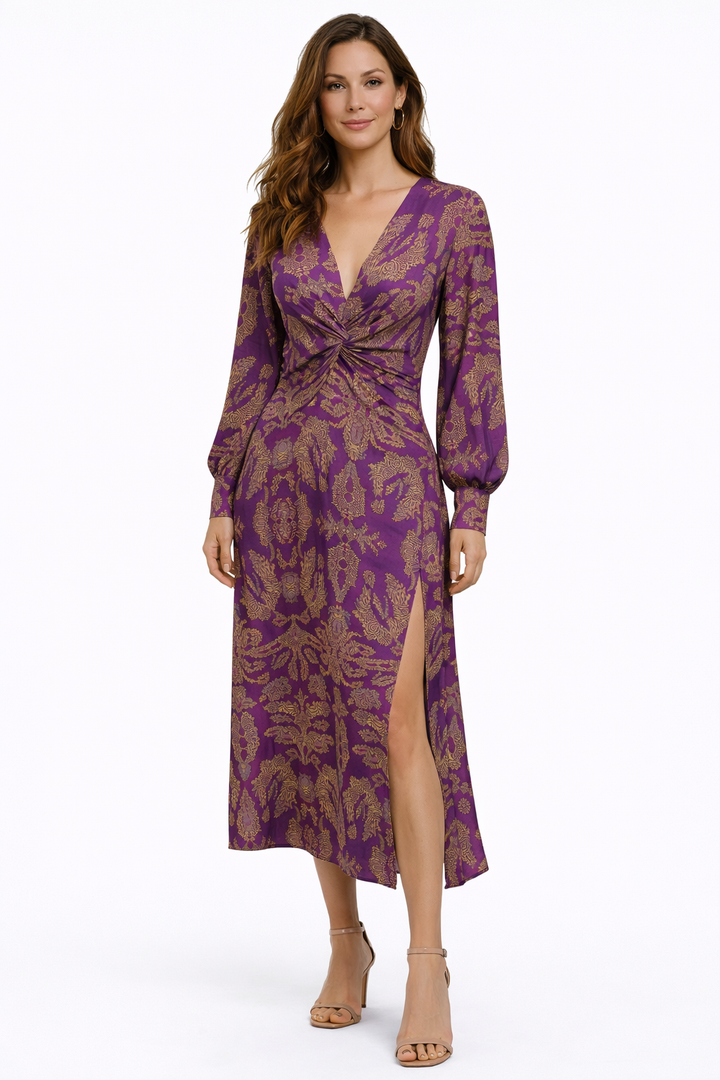 Aurora | Botanical Midi Dress