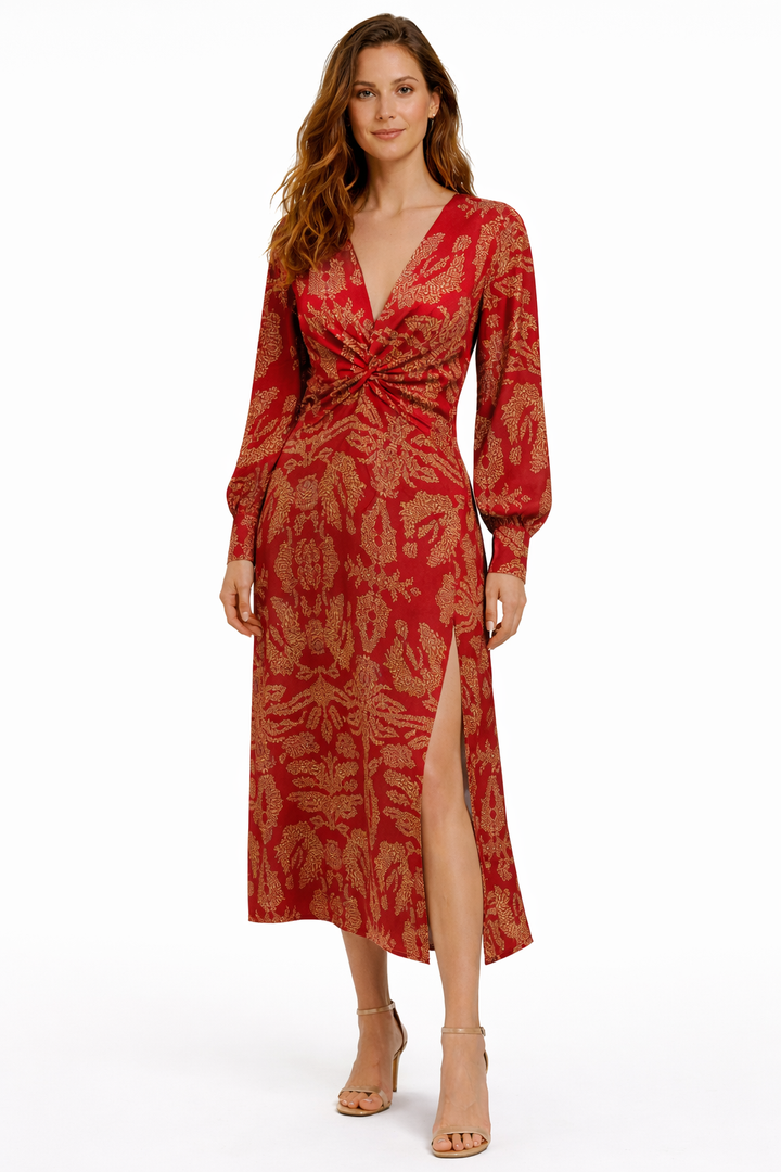 Aurora | Botanical Midi Dress