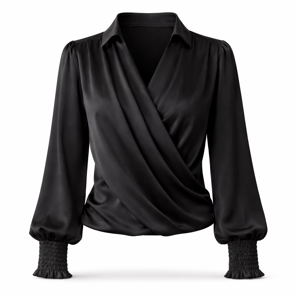 Elise | Elegant Wrap Blouse