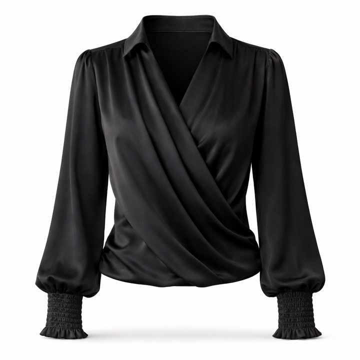 Elise | Elegant Wrap Blouse