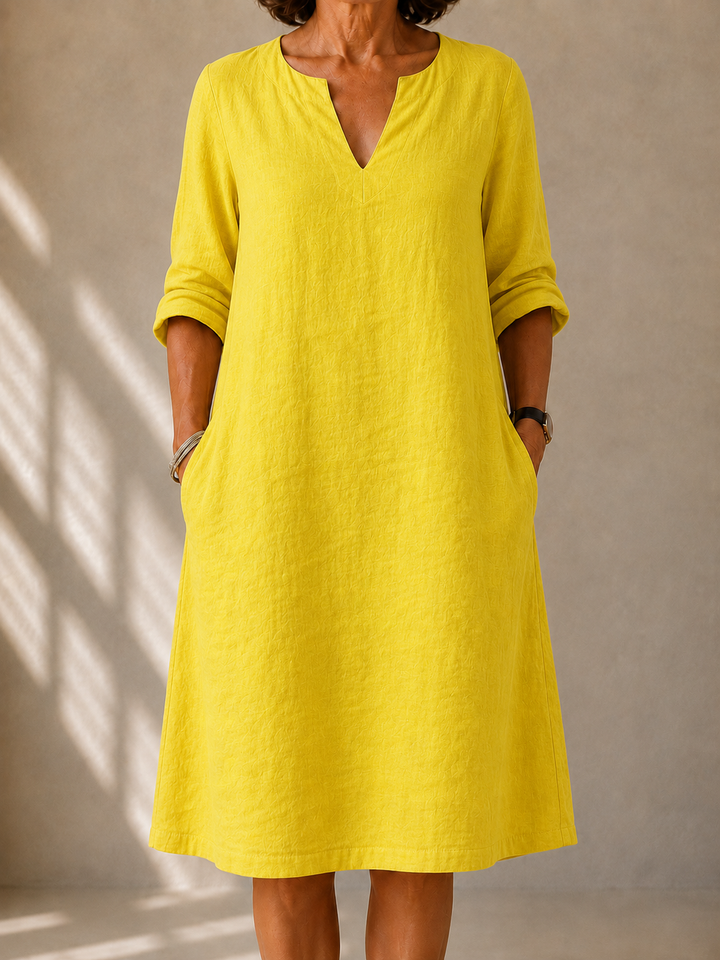 Margaret™ | Classic Linen Summer Dress
