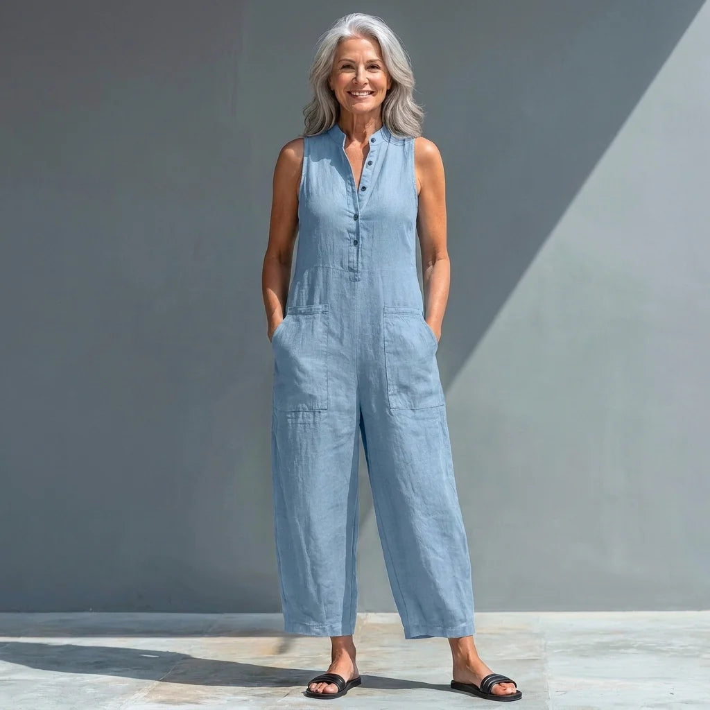 MIRELLE™ | Relaxed Linen Jumpsuit