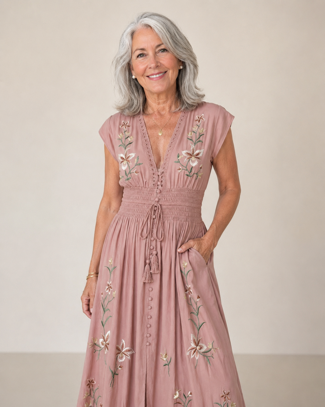Amelia™ | Embroidered Grace Dress