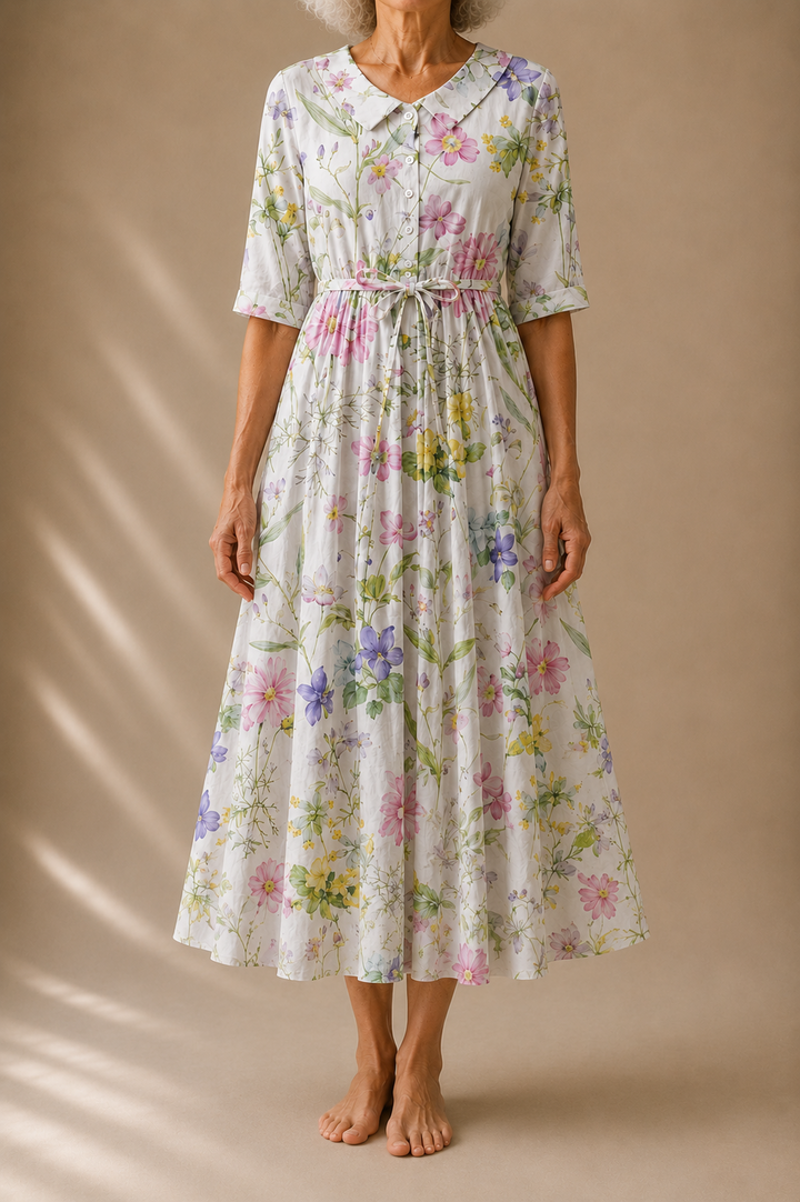 Adeline | Vintage Linen Dress