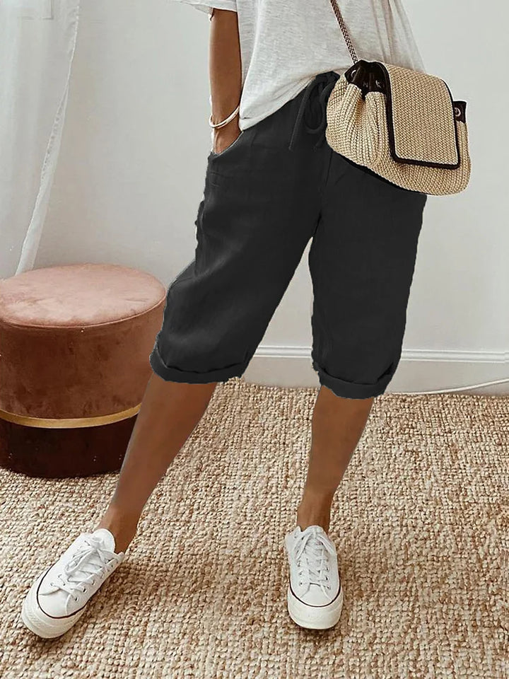 Clara | Women's Cotton Linen Shorts