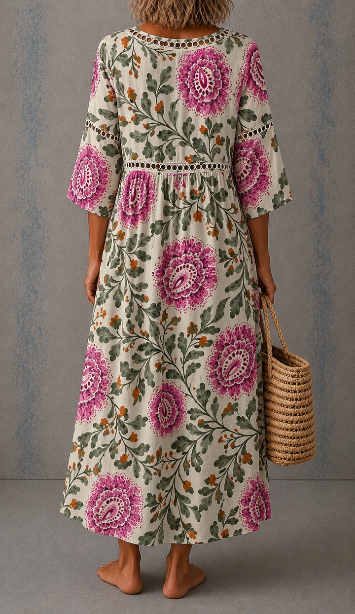Violet™ | Wildflower Linen Dress