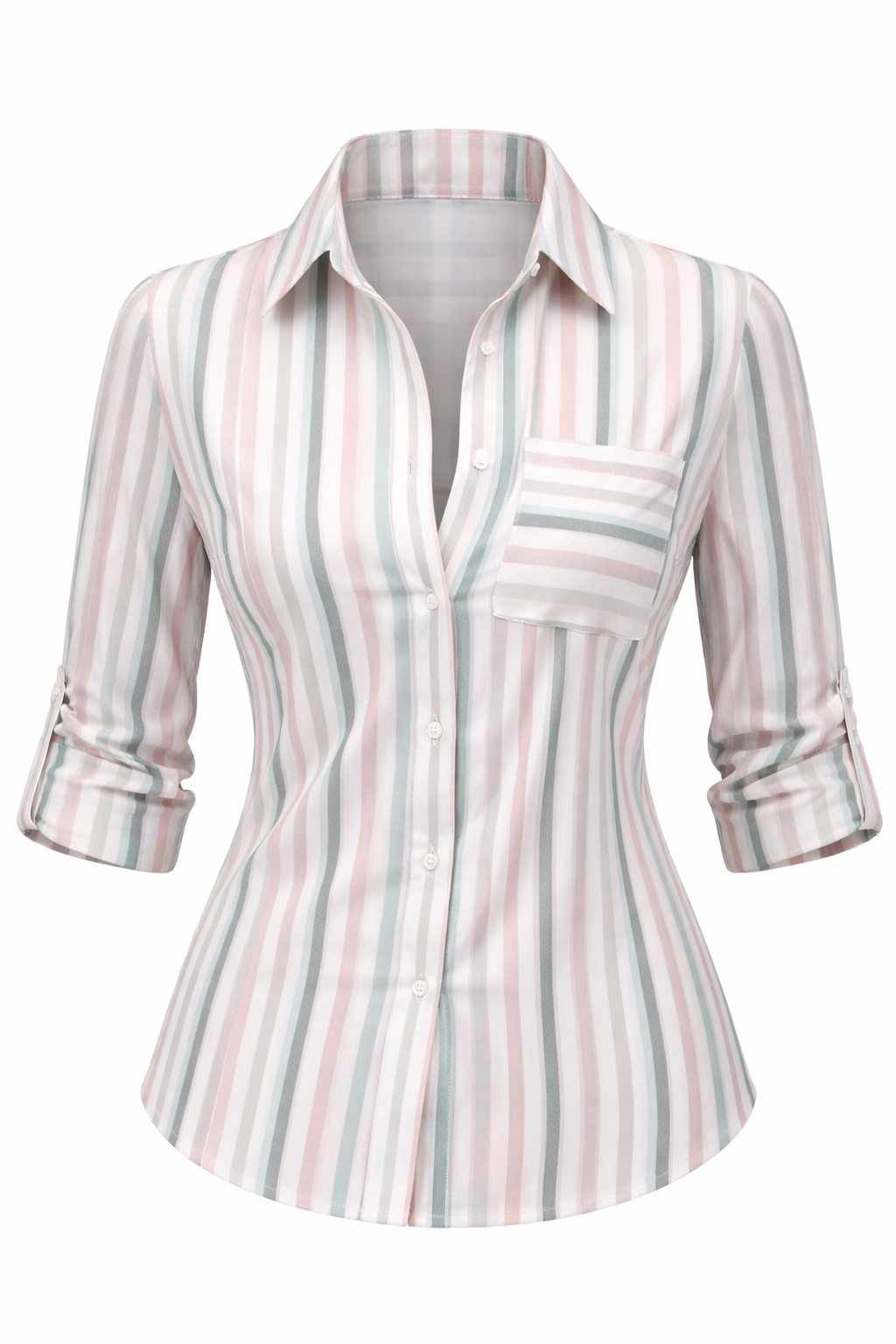SOFIA AMORETTI | LONG SLEEVE ALLOVER PRINT SHIRT