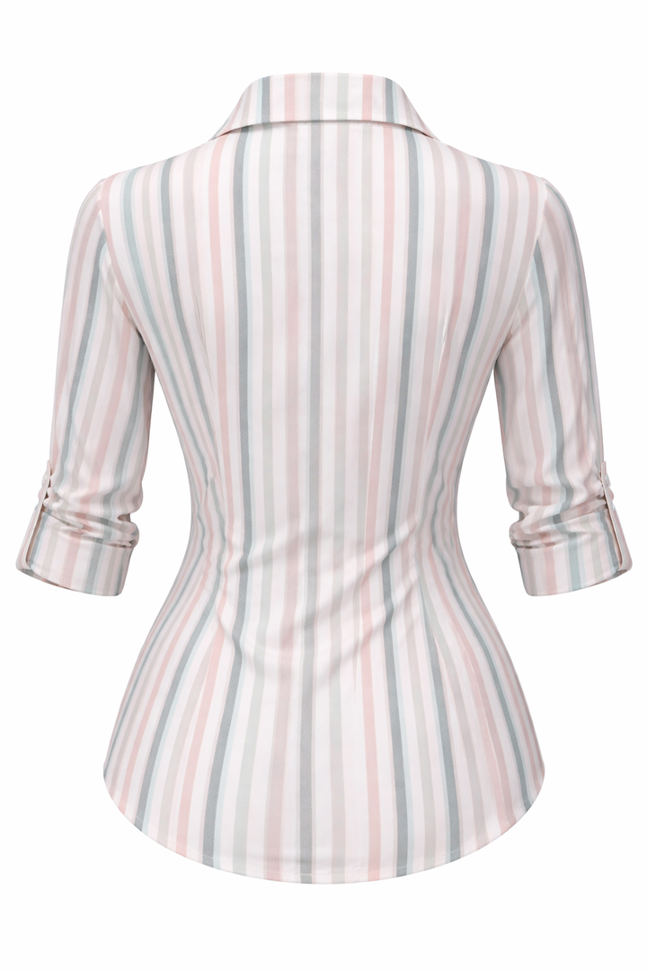 SOFIA AMORETTI | LONG SLEEVE ALLOVER PRINT SHIRT