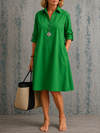 Evelyn | Linen Midi Dress